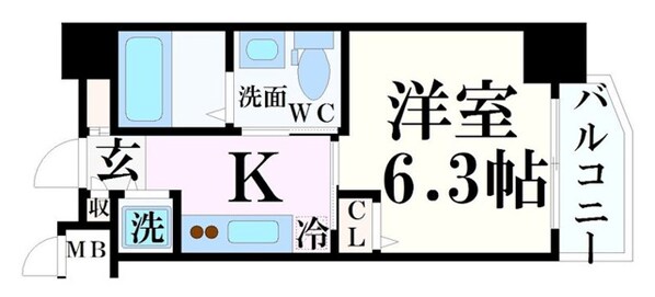 元町駅 徒歩10分 2階の物件間取画像